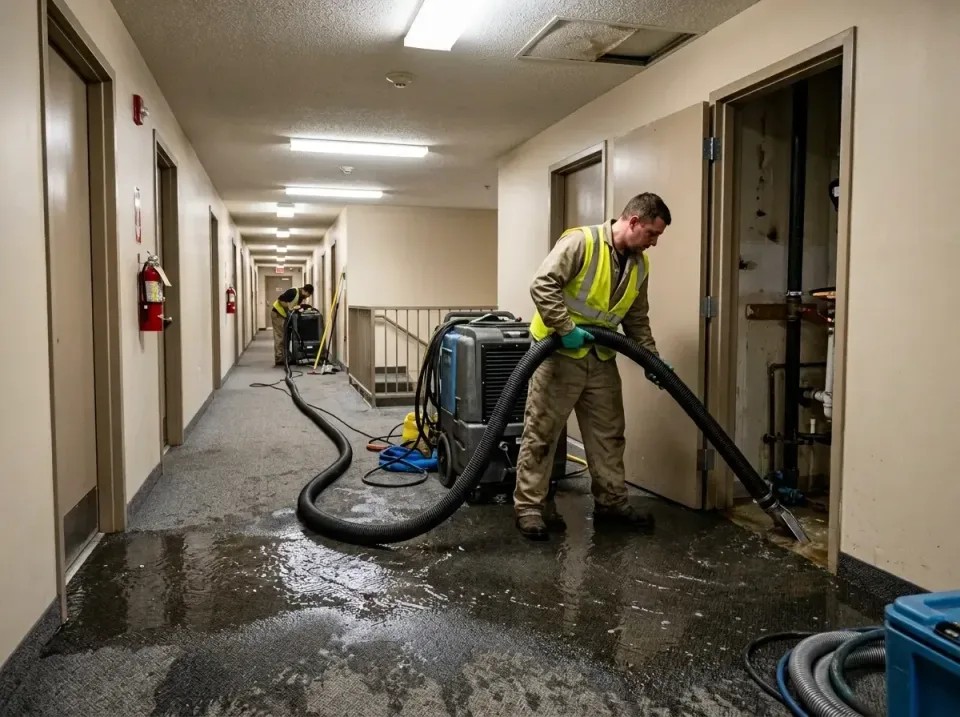 multi-unit-apartment-hallway-f-005 — frequently asked questions, Emergency Burst Pipe Water Extraction & Removal in Lawrence…